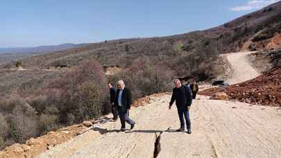 Başkan Yılmaz Pazaryeri ilçesindeki maden sahasında incelemede bulundu