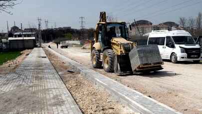 Bursa Osmangazi Yunuseli Meydan Caddesi'nde çalışmalar tamamlandı 