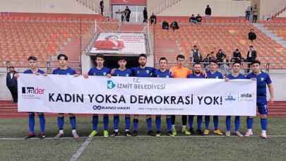 Futbol takımlarından ortak mesaj “Kadın Yoksa Demokrasi Yok”