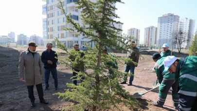 Kayseri Kocasinan ağaç dikim sezonunu açtı 