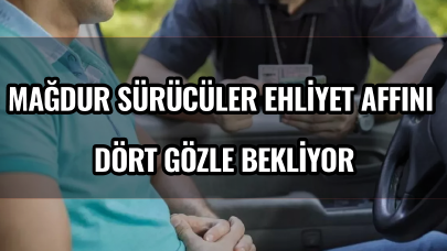 Mağdur sürücüler ehliyet affını dört gözle bekliyor