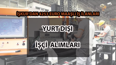 İŞKUR'dan yurtdışı iş ilanları! Danimarka, Almanya...