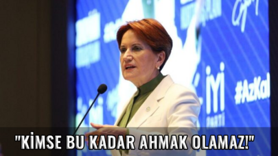 Meral Akşener: ''Kimse bu kadar ahmak olamaz!''