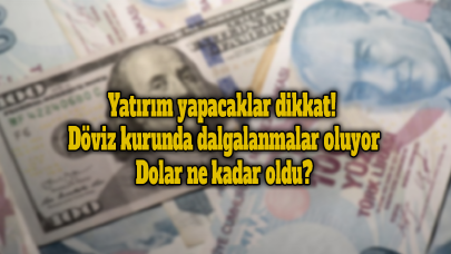 Yatırım yapacaklar dikkat! Döviz kurunda dalgalanmalar oluyor