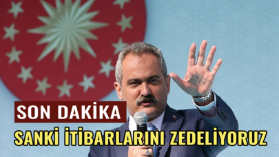 Bakan Özer'den son dakika öğretmen açıklaması