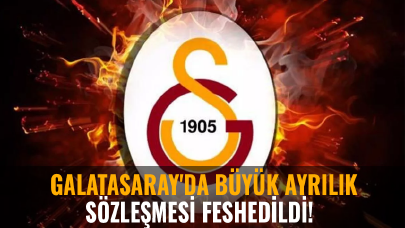 Galatasaray'da büyük ayrılık: Sözleşmesi feshedildi!