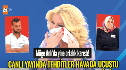 Müge Anlı'da yine ortalık karıştı! Canlı yayında tehditler havada uçuştu