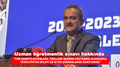 Bakan Özer'den çok konuşulacak uzman öğretmenlik açıklaması