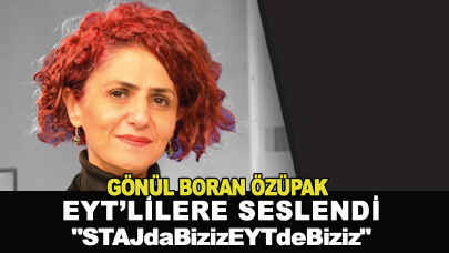 Gönül Boran Özüpak'tan anlamlı paylaşım! "STAJdaBizizEYTdeBiziz"