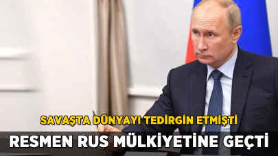 Putin'den hukuksuz kararname: Resmen Rus mülkiyetine geçti