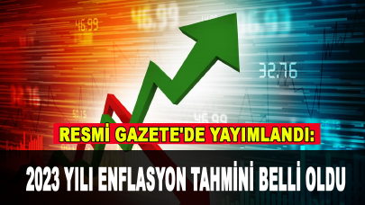 Resmi Gazete'de yayımlandı: 2023 yılı enflasyon tahmini belli oldu