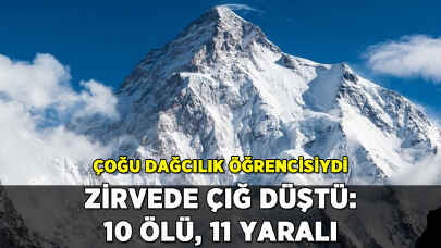 Zirvede çığ düştü: 10 ölü, 11 yaralı