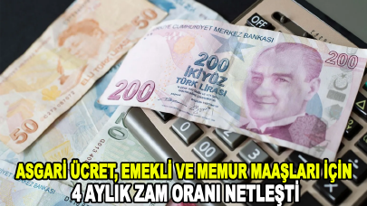 2023 asgari ücret, emekli ve memur maaşları için 4 aylık zam oranı netleşti