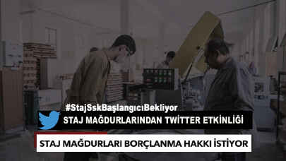 Staj mağdurlarından Twitter çalışması! "StajSskBaşlangıcıBekliyor"