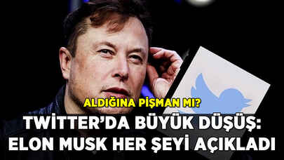 Elon Musk'tan Twitter itirafı: 'Çok büyük düşüş var'