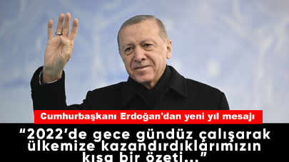 Cumhurbaşkanı Erdoğan'dan yeni yıl mesajı