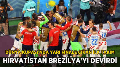 Hırvatistan, Brezilya'yı devirip yarı finale yükseldi