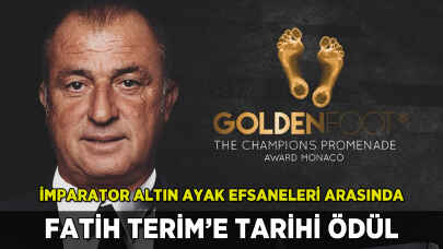 Fatih Terim Altın Ayak Ödülü'nü aldı