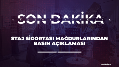 Son dakika... Staj Sigortası Mağdurlarından basın açıklaması