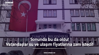 Sonunda bu da oldu! Vatandaşlar su ve ulaşım fiyatlarına zam istedi!