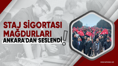 Staj sigortası mağdurları Ankara'da bir araya geldi