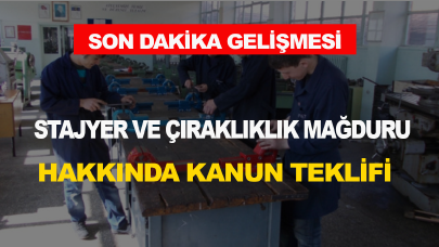 Staj ve çıraklık mağdurlarının EYT düzenlemesinden yararlanması için kanun teklifi