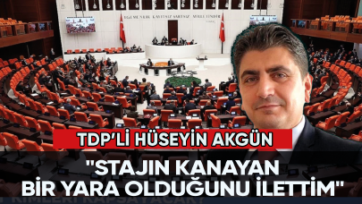 TDP'li Hüseyin Akgün: "Stajın kanayan bir yara olduğunu ilettim"