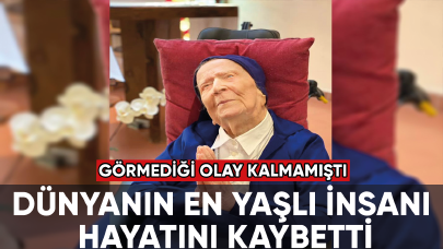 Dünyanın en yaşlı insanı 118 yaşında hayatını kaybetti