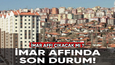 İmar affında son durum! İmar affı çıkacak mı ?