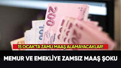 Memur ve emekliye zamsız maaş şoku!