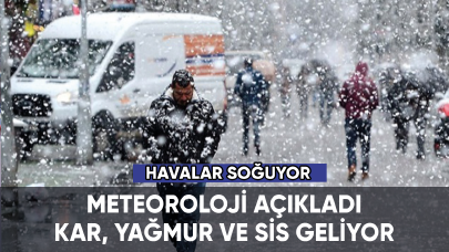 Meteoroloji’den yağmur, kar ve sis uyarısı