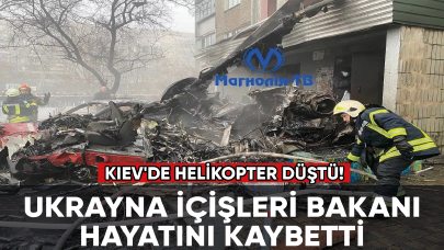 Son dakika! Kiev'de helikopter düştü! Ukrayna İçişleri Bakanı hayatını kaybetti