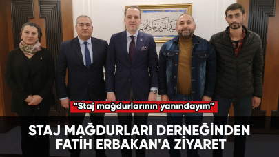 Staj Mağdurları Derneğinden Fatih Erbakan'a ziyaret