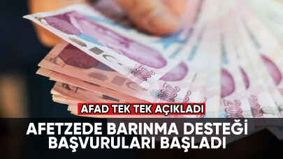 Afetzede Barınma Desteği başvuruları başladı: 60 bin lira verilecek