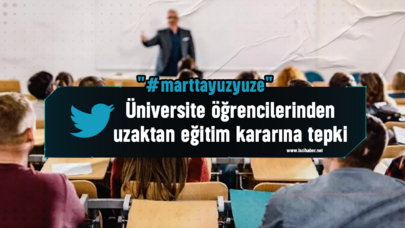 Üniversite öğrencilerinden uzaktan eğitim kararına tepki