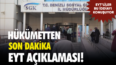 Hükümetten son dakika EYT açıklaması geldi