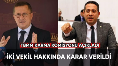 İki vekil hakkında karar verildi