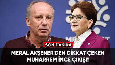 Meral Akşener'den dikkat çeken Muharrem İnce çıkışı!