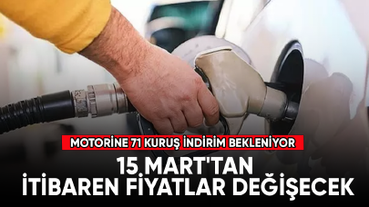 Motorine 71 kuruş indirim bekleniyor