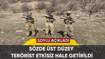 Soylu açıkladı, sözde üst düzey terörist etkisiz hale getirildi