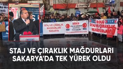 Staj ve çıraklık mağdurları Sakarya'dan seslendi: Hakkımızı aramaya devam edeceğiz