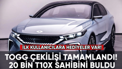 Togg çekilişi tamamlandı! 20 bin T10X sahibini buldu