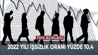 TÜİK açıkladı: 2022 yılı işsizlik oranı yüzde 10,4