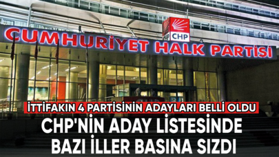 CHP'nin aday listesinde bazı iller basına sızdı