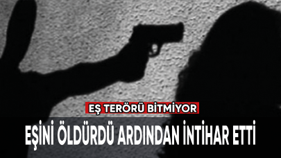 Eşini öldürdü ardından intihar etti