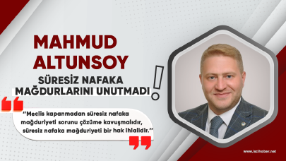 Enerji İş Sendikası Genel Başkanı Mahmud Altunsoy, süresiz nafaka mağdurlarını unutmadı!