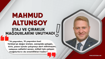 Mahmud Altunsoy'dan stajyer ve çıraklık mağdurlarına destek geldi