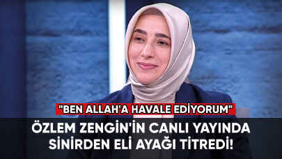 Özlem Zengin canlı yayında sinirden küplere bindi!