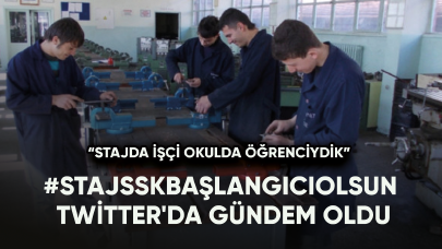 #StajSskBaşlangıcıOlsun Twitter'da gündem oldu