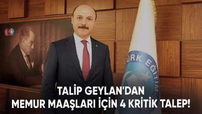 Talip Geylan'dan memur maaşları için 4 kritik talep!